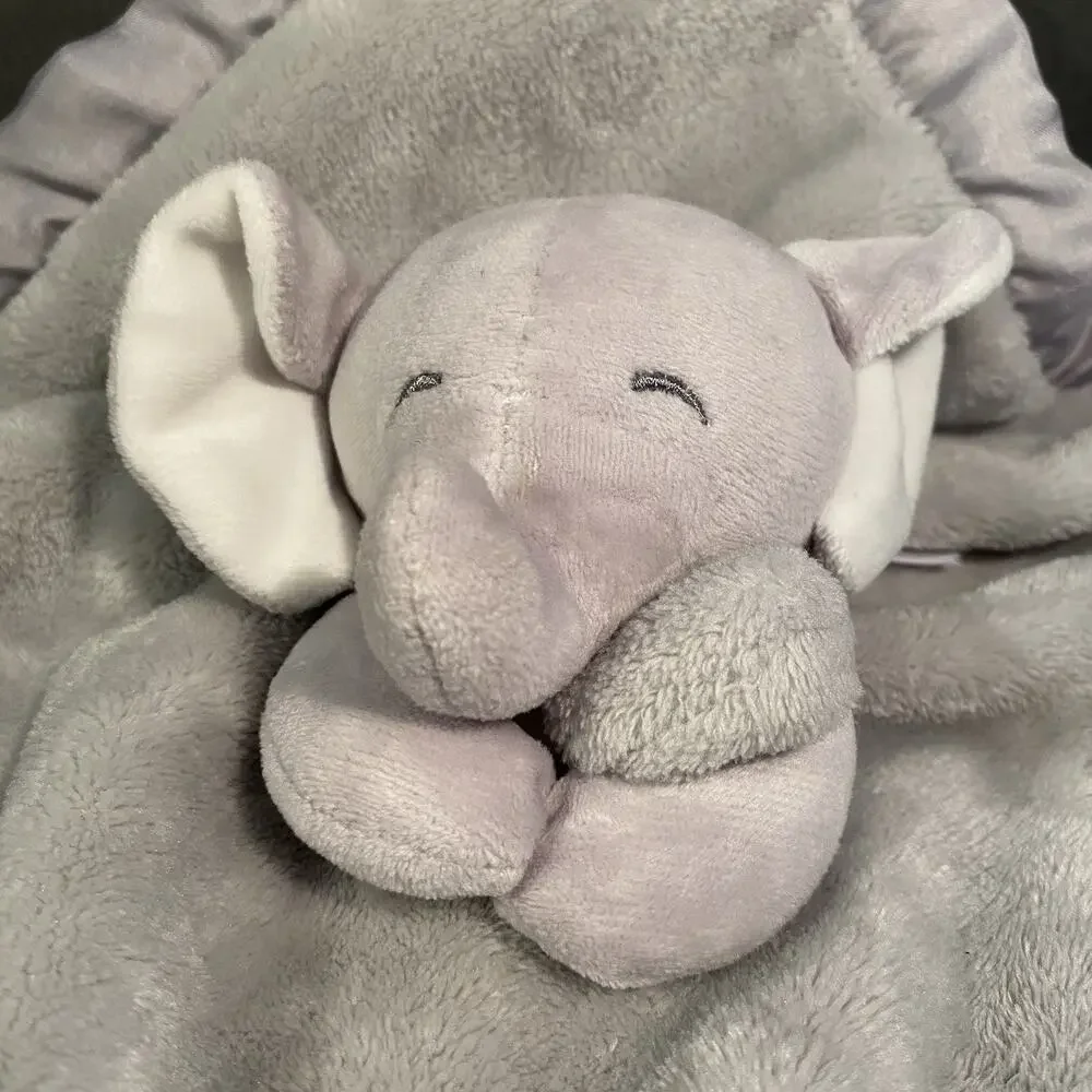 Carter's Gray Elephant Plush Lovey Baby Security Blanket